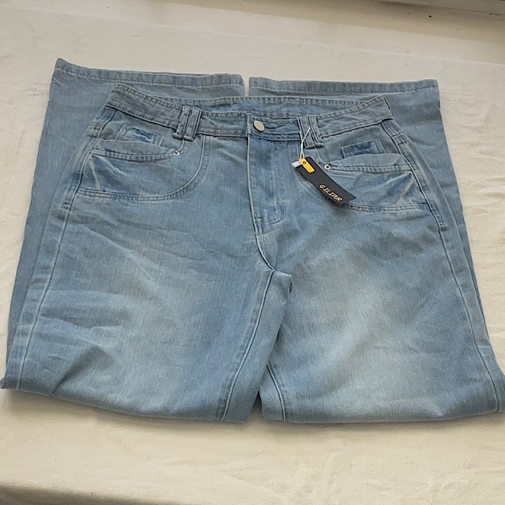 Gilipur Light Blue Jeans Size L Waist 30” Inseam 31” - Picture 3 of 7